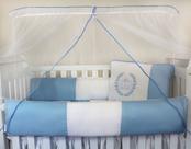 Kit Kids com Mosquiteiro Comum - Realeza Azul