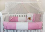 Kit Kids com Mosquiteiro Comum - Soninho Rosa