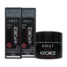 Kit KNUT K-FORCE: Shampoo 250ml + Condicionador 250ml + Máscara 300g