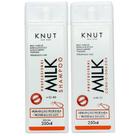 Kit Knut Tratamento Shampoo Sem Sal 250ml Condicionador Hidratação Leave-In 250ml