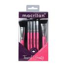 Kit kp10-2 travel beauty com 6 pinceis e 1 nescessaire - macrilan