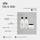 Kit kv professional silk & milk (shampoo 500ml + condicionador 500ml + máscara 500g)