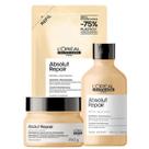 Kit L'Oréal Absolut Repair Refil Sh 240ml + Sh 300ml + Máscara 250g Kit L'Oréal Absolut Repair Refil Sh 240ml + Sh 300ml + Máscara 250g