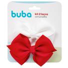 Kit Laços Infantil Vermelha E Branca Com Presilha 2un 15311 - Buba Kit Laços Infantil Vermelha E Branca Com Presilha 2un 15311 - Buba