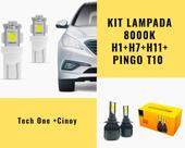 Kit Lampada Automotiva Led 8000k H1+h7+h11+pingo T10 5leds