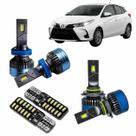 Kit lampada de led yaris 2022 a 2026 alta/baixa/milha e meia luz Kit lampada de led yaris 2022 a 2026 alta/baixa/milha e meia luz