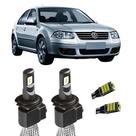 Kit Lâmpada De Malha Led H4 Bora 2000 A 2007 Com Pingo T10