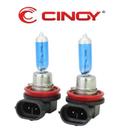 Kit lampada h11 55w 12v super branca, audi a4, fusion, sandero, rava, par h11 super