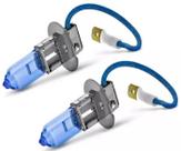 Kit lampada h3 55w 12v super branca par tg1012h3