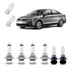 Kit Lâmpada Halógena Jetta 2011 2012 2013 2014 Farol E Milha