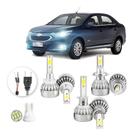 Kit Lampada Led Chevrolet Cobalt 2018 2020 H27 H1 H7 20000lm