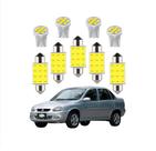kit Lâmpada led Chevrolet Corsa Classic Sedan 2011 a 2016 Teto Ré Placa Farolete Porta Luvas Malas