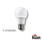 Kit Lâmpada LED Classic 9W 810lm C/5 unidades