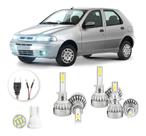 Kit Lampada Led Fiat Palio G2 2001 A 2007 H1 H1 H7 20000lm