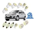 Kit Lampada Led Ford Fiesta Luz Pingo Teto Placa Ré