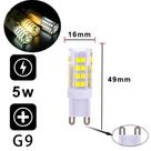 Kit Lâmpada Led G9 Bipino Halopim Branco Quente Frio 110V 220V Lustre Pendentes 5w 6w 7w Soutimes