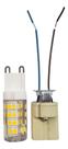 Kit Lampada Led Halopin G9 5w Para Lustre Arandela + Soquete Luz Branco-quente 127v Kit Lampada Led Halopin G9 5w Para Lustre Arandela + Soquete Luz Branco-quente 127v