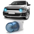Kit Lâmpada Led Modelo Esmagada T10 9W 50 Lúmens Luz Azul 1 Led 20 Lâmpadas