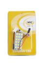 Kit lampada led torpedo (31 a 41mm) e t10 12v (placa 18 leds 5050)