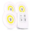 Kit Lâmpada Luminária Adesivo Sem Fio Controle Remoto 3 Led Kit Lâmpada Luminária Adesivo Sem Fio Controle Remoto 3 Led