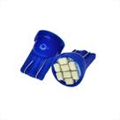 Kit Lâmpada pingo 8 leds t10 luz cor azul Kit Lâmpada pingo 8 leds t10 luz cor azul