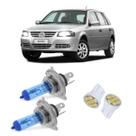Kit Lâmpada Super Branca Farol Alto Baixo + Pingos Vw Gol G4 Kit Lâmpada Super Branca Farol Alto Baixo + Pingos Vw Gol G4