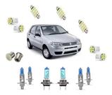 Kit Lampada Super Branca Farol E Milha Palio G2 2001 A 2007