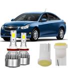 Kit Lâmpada Super Led Cruze 2012-2016 Milha Tipo Xenon 6000k