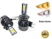 Kit Lâmpada Super Led Duas Cores Encaixe branco e amarelo