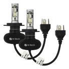 Kit Lampada Super Led E-tech H3 H4 H7 H8 H11 H27 HB3 HB4 8000k Ultra Led 6000 Lúmens 12v 40w