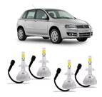 Kit Lâmpada Super Led Farol Alto E Baixo Fiat Stilo - Todos