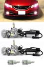 Kit Lâmpada Super LED Honda Civic 2012 2013 2014 2015 Farol Baixo + Farol Milha + Lâmpada Pingo Total 6 Lâmpadas - Efeito Xenon