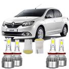 Kit Lâmpada Super Led Logan 2014/2020 Baixo Milha 6000k