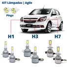 Kit Lâmpadas Agile 2010 2011 Super Led C6 6000k 7200 Lumens Branca