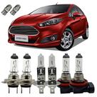 Kit Lâmpadas Alto Baixo Milha 3200K New Fiesta Nacional