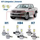 Kit Lâmpadas Amarok 2011 2012 2013 2014 Super Led C6 6000k 7200 Lumens Branca
