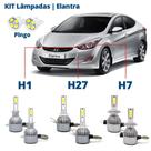Kit Lâmpadas Elantra 2011 2012 2013 Super Led C6 6000k 7200 Lumens Branca