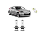 Kit lâmpadas farol baixo veloster 2011 2012 2013 amarela