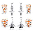 Kit Lampadas Farol Foco Duplo Alto Baixo H1 e H7 Osram Original Line 64150 64210 55W 12V Germany
