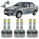 Kit Lâmpadas Fiat Siena G1 A G5 96 A 2013 Alto Baixo E Milha
