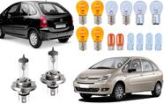 Kit lampadas halgenas farol lanterna + giro xsara picasso
