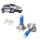 Kit Lâmpadas Halógena Super Branca Farol baixo H7 para Gol G5 Foco Duplo 2008 2009 2010 2011 1012