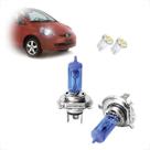 Kit Lâmpadas Halógena Super Branca H4 Farol Alto e Baixo Honda Fit 2003 2004 2005 2006 2007 2008 2009 2010 2011 2012