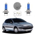 Kit Lâmpadas Halógena Super Branca H7 Farol Baixo Pegeout 206 2007