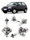 Kit lampadas halogenas foco simples para vw gol bola g2 12v 55w