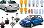 Kit lampadas halogenas nissan tiida 2008 a 2013