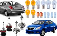 Kit lampadas halogenas nissan versa 2012 2013 2014
