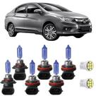 Kit lampadas honda city 2015 a 2021 hb3/h11/h11super branca