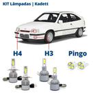 Kit Lâmpadas Kadett Todos os Anos Super Led C6 6000k 7200 Lumens Branca