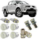 Kit lâmpadas led 6000k lanternas l200 1991 1992 1993 a 2011